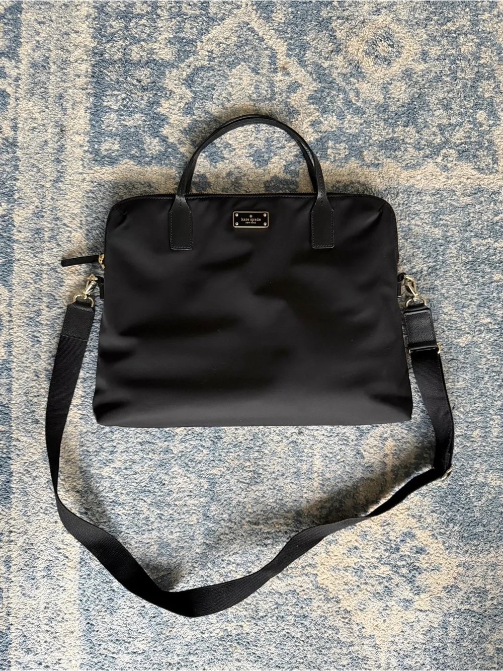 Kate Spade Black Nylon Laptop Bag